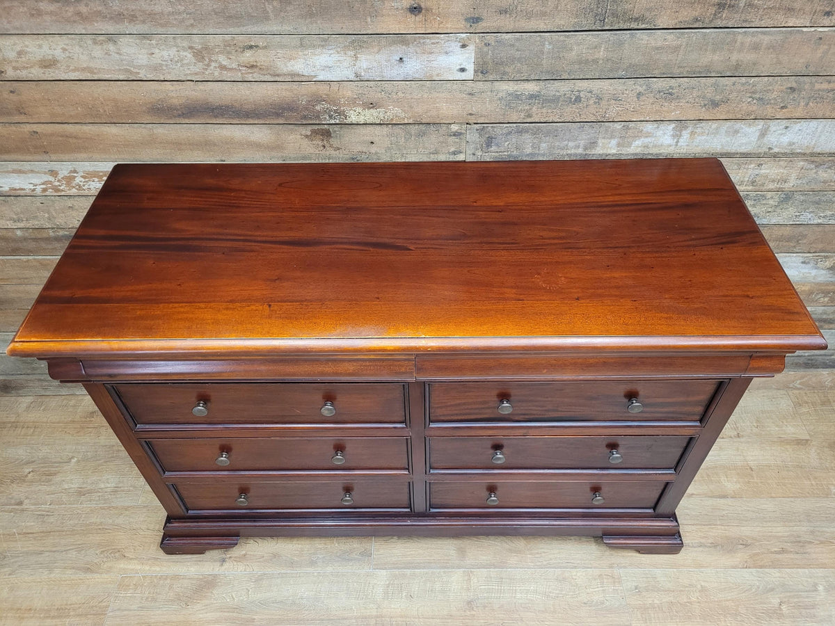 Solid Wood Chest Of Eight Drawers Georgian Style Hidden Storage