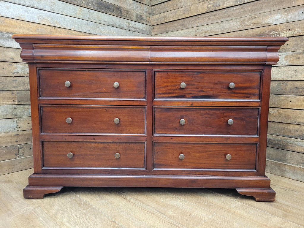 Solid Wood Chest Of Eight Drawers Georgian Style Hidden Storage