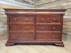 Solid Wood Chest Of Eight Drawers Georgian Style Hidden Storage