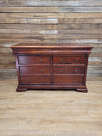 Solid Wood Chest Of Eight Drawers Georgian Style Hidden Storage