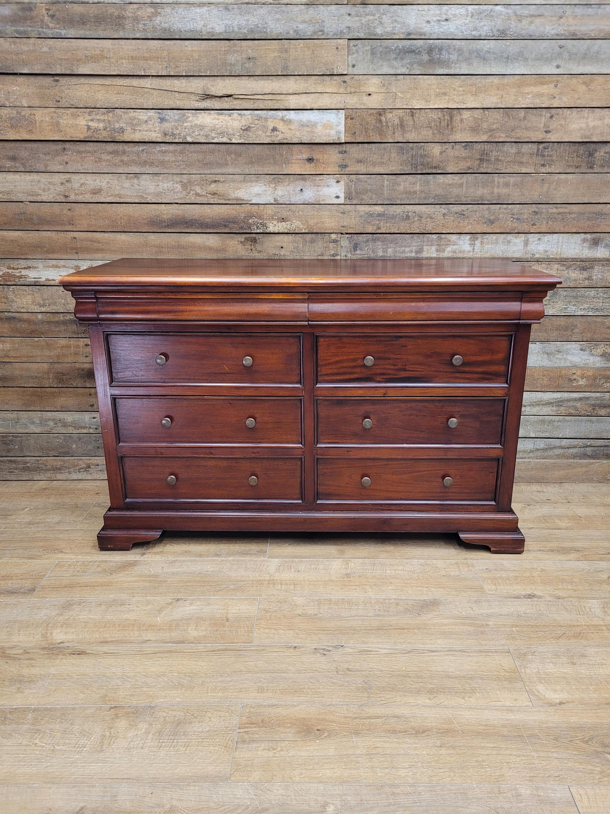 Solid Wood Chest Of Eight Drawers Georgian Style Hidden Storage