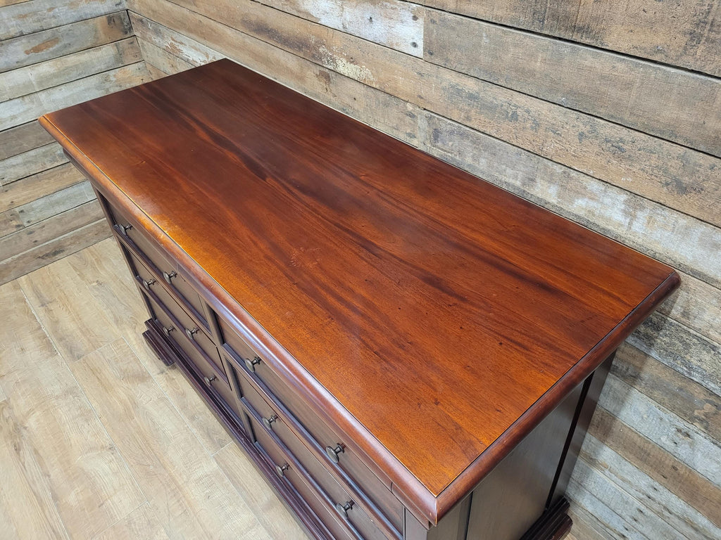 Solid Wood Chest Of Eight Drawers Georgian Style Hidden Storage