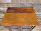 Antique Edwardian Mahogany Inlaid Music Cabinet Sheraton Revival Circa 1910