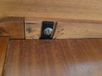 Abbess Linear Teak Executive Desk Attributed Mid Century Seven Drawers