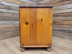 Solid Pine Chest Of Drawers Vintage Farmhouse Three Drawer Bedroom Storage