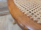 Antique Edwardian Bergere Rocking Chair Cane Seat Back Wooden Nursery Rocker